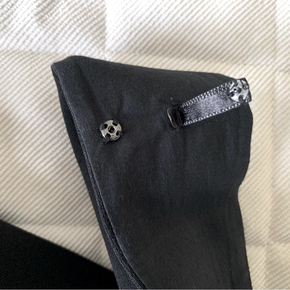 Maje black mini dress with wide straps and sexy cut-out at its back Maje Size XS - Picture 12 of 16